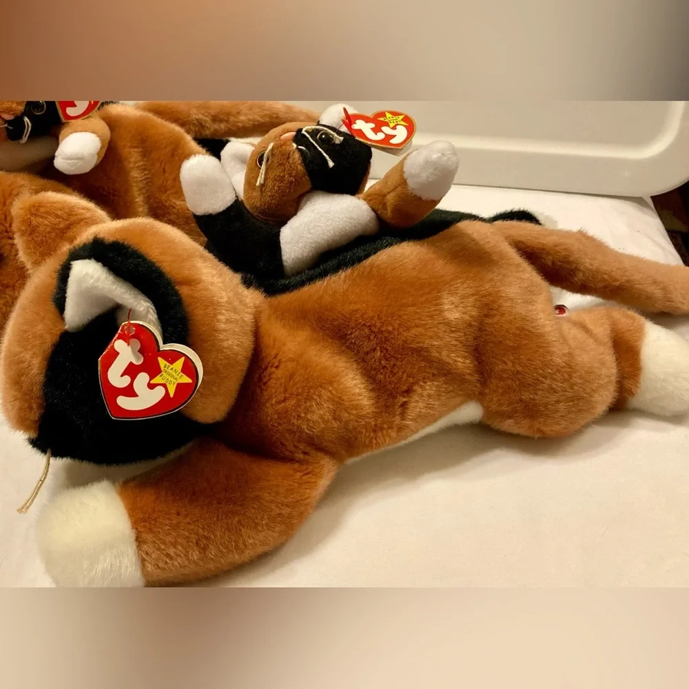 Ty “Chip” buddy & beanie Calico cat set